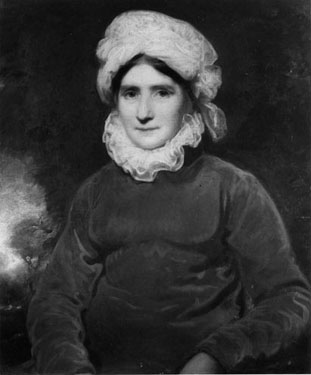 Portrait of a Lady, half-length, in a White Bonnet,<br>John Opie